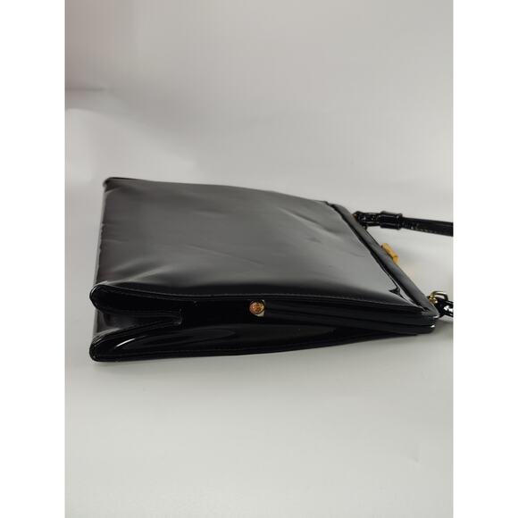 Vintage black patent leather bag - Picture 4 of 5